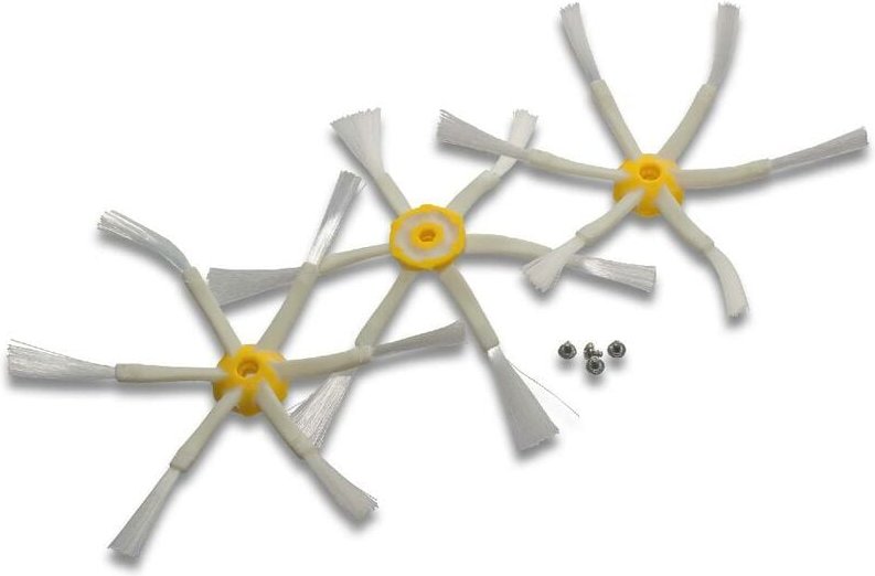 Vhbw - 3x Seitenbürste kompatibel mit iRobot Roomba 555, 560, 580, 562, 570, 563, 540, 550, 565, 564 Saugroboter - Reini...