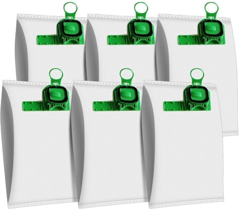 Lot de 6 VK140 sacs d’aspirateur haute efficacité pour aspirateur Vorwerk VK150 FP140 kobold,27.511.5cm