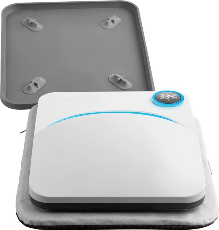 Mophorn - Hitzepresse, tragbare 9 x 9 Zoll große Sublimations-Transferpresse Teflonbeschichtet Einfaches Aufbügeln für T...