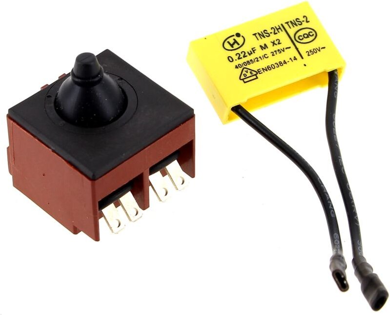 Schalter + Kondensator 0,22µf für Milwaukee Schleifmaschine