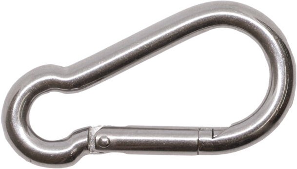 Karabinerhaken Edelstahl A4 7 x 70 mm - pro Stück