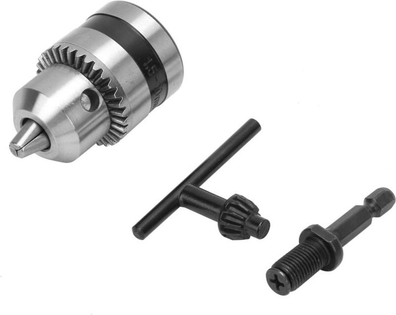 3/8-24UNF Bohrfutter, Bohrfutter, 1,5–10 mm 3/8-24UNF Bohrfutter mit 1/4"-Sechskantkopf, 3/8"-Gewindeverlängerungsstange...