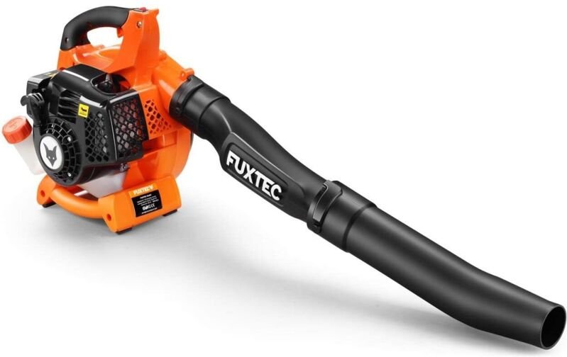 Souffleur de feuilles thermique FUXTEC 2 en 1 FX-LB126 avec 2 tubes de soufflage – Transformable en aspirateur de feuill...