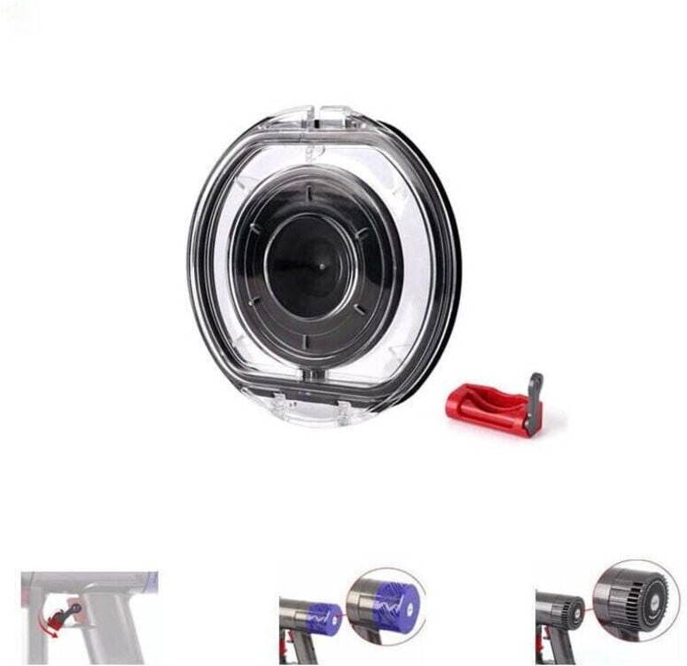 Ersatzabdeckung für Dyson V6 – DC58, DC59, DC61, DC62, DC72, DC74 – Staubbehälter – Bodenklappe – SV03, SV07, SV09 – mit...