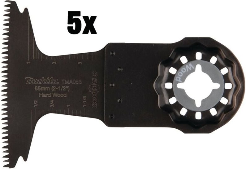 Tauchsägeblatt-Set, 5 Stk., TMA056, 65x40 mm, 1,8 mm - Makita