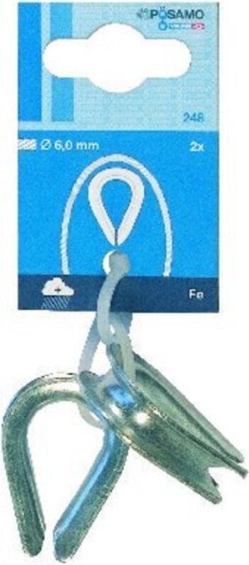 Pösamo Kauschen ehem.DIN 6899 sb galZn b rw 6,0mm a 2 Stk