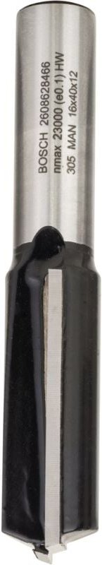 Pro Nutfräser, zweischneidig, ø 16 × l 40, Schaft 12 mm - Bosch