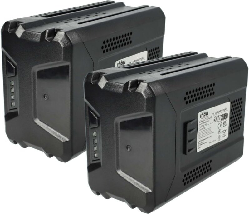 Vhbw - 2x Akku kompatibel mit Remarc Nimbus 82V, 82C2, km Domus 82V Rasenmäher (2000mAh 80V Li-Ion, 20 Zellen)