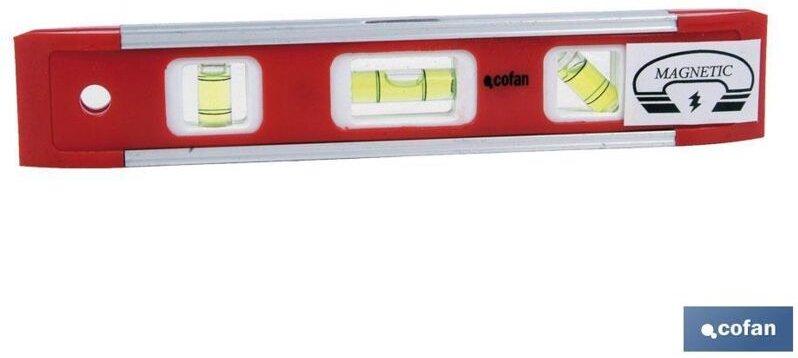 Torpedo-Modell mit magnetischer Wasserwaage aus Aluminium, 250 mm