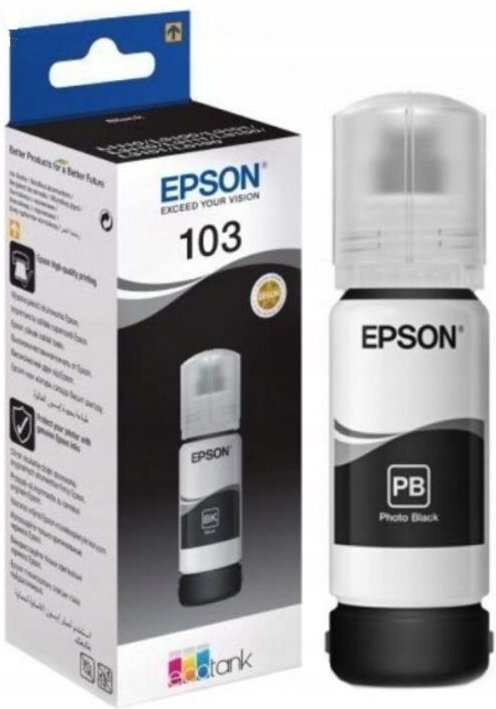 Epson C13T00S14A – Original schwarze Tinte 65 ml für Epson-Drucker