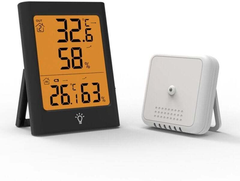 Professionelles elektronisches digitales Thermometer-Hygrometer, Feuchtigkeits- und Temperaturmessgerät mit LCD-Bildschi...