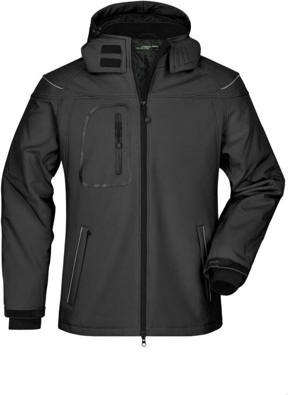 James & Nicholson Wintersoftshelljacke Herren JN1000 Gr. S schwarz