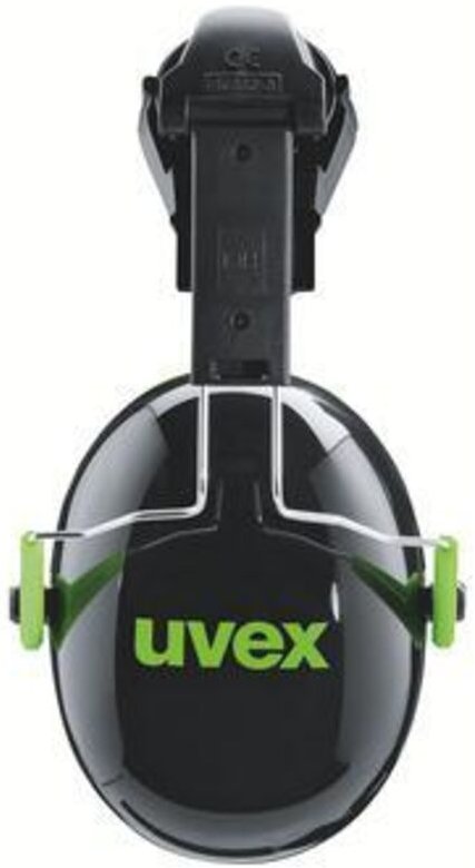 Uvex 2600201 Kapselgehörschutz K1H 2600201 schwarz, grün SNR 27 dB Größe S, M, L