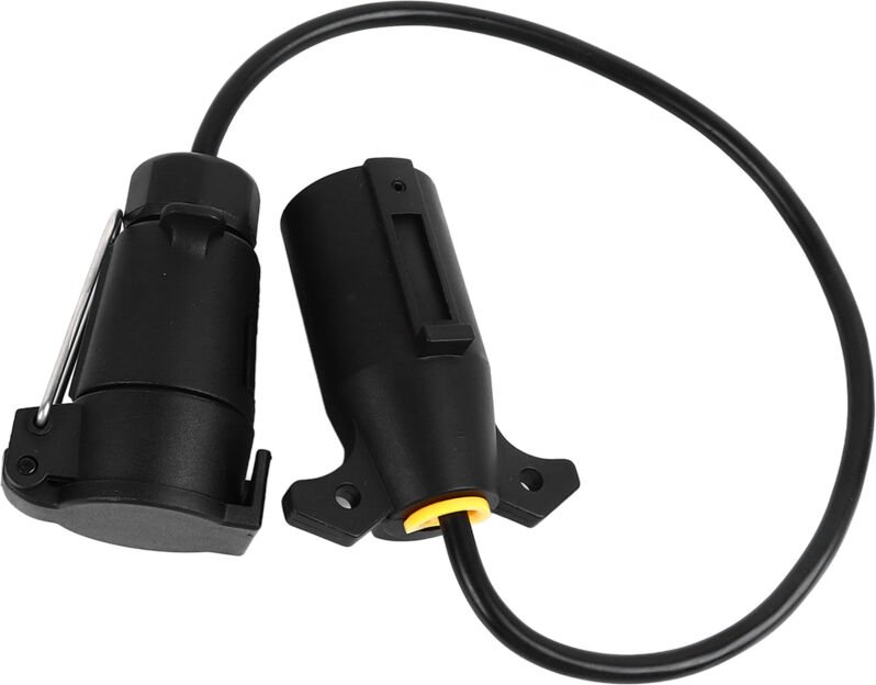 ZDETGU 7-polige Anhänger-Zündkerzenadapter SAFIABLE RELIABLE Doppel-UNEZ-Nous AUX für EU-AUFBEWAHRUNG für Kfz-Steckdosen...