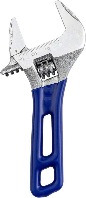 SHINING HOUSE Verstellbarer Schraubenschlüssel, weit öffnender verstellbarer Schraubenschlüssel mit kurzem Griff, Rohrza...