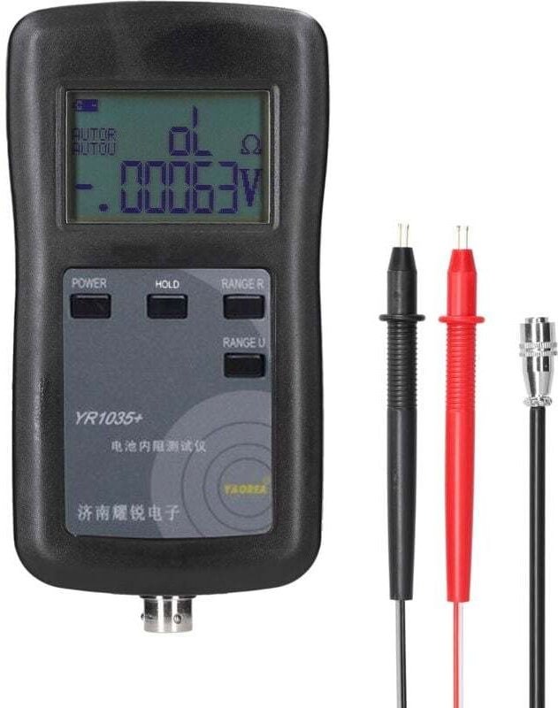YR1035 4-Leiter-System Batterie-Innenwiderstandstester mit LCD-Anzeige für Blei-Säure, Lithium-Ionen, Lithium-Polymer, E...