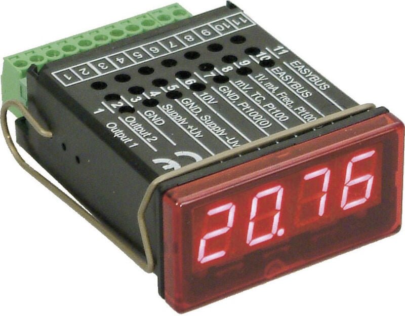 Gia 20 eb Universal-Schalttafelanzeige/-regler 48 x 24 mm gia 20 EB-028 Einbau - Greisinger