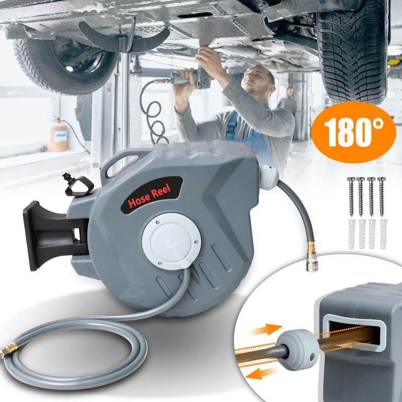 Randaco Schlauchtrommel Automatik 20M Wasserschlauchaufroller Schlauchaufroller Gartenschlauchaufroller Wasserschlauch 1...