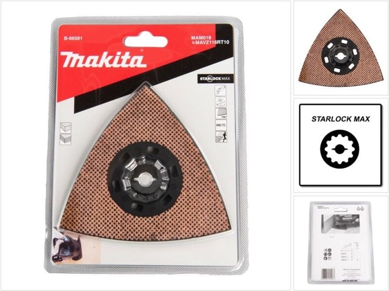 B-66581 Deltaschleifpapier Körnung (num) 100 1 St. - Makita