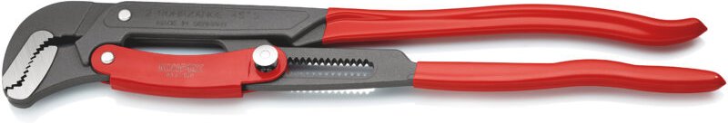 83 61 020 Rohrzange S-Maul mit Schnelleinstellung mit Kunststoff überzogen grau pulverbeschichtet 560 mm