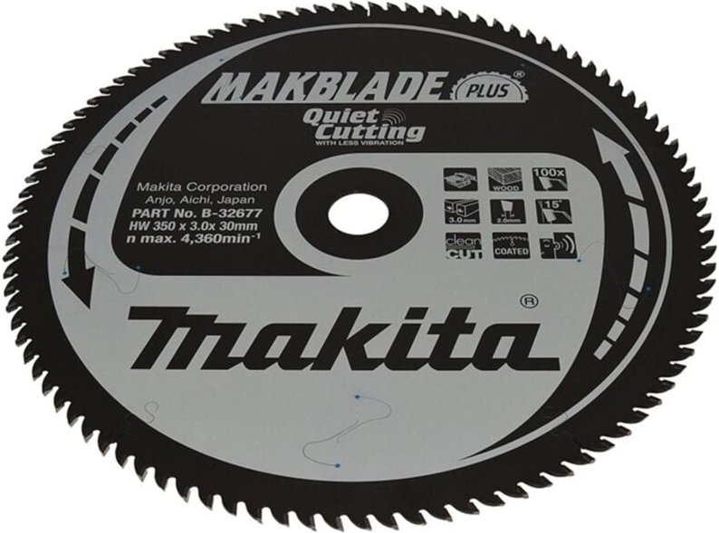 Sägeblatt makblade+ 350x30x100Z - Makita