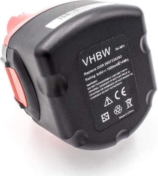 Vhbw - 1x Akku Ersatz für Bosch BAT119 für Werkzeug (1500 mAh, NiMH, 9,6 v)