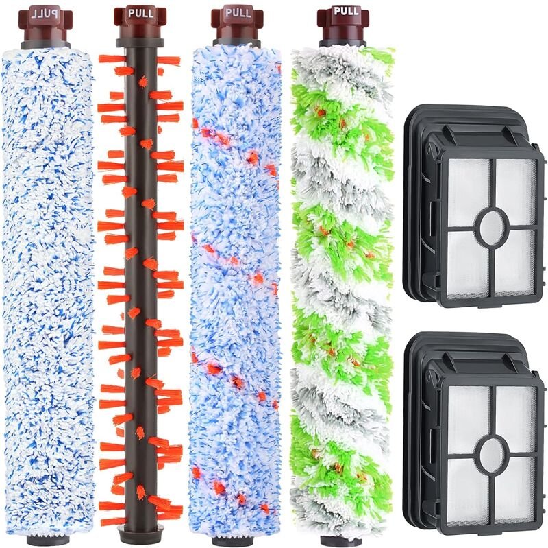 4-teiliges Bürstenwalzenfilter-Zubehör, kompatibel mit den Bissell Crosswave Serien 17132, 2225N, 2582N, 25821, 2519, 17...