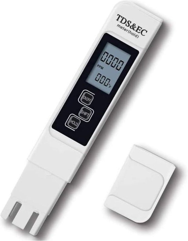 Misuratore tds KZQ 3 in 1, tester di pH e qualità dell'acqua della piscina, conduttivimetro con display lcd, elevata pre...
