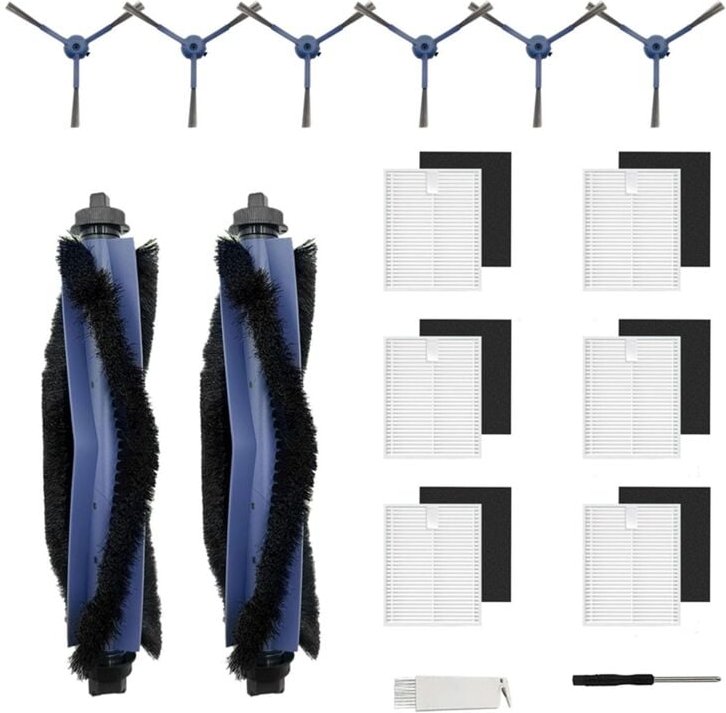 Zubehör für G50/G50 Hybrid/L60/L50 mit 2 Hauptbürsten, 6 Seitenfiltern (mit Schwamm) Ersatzteile