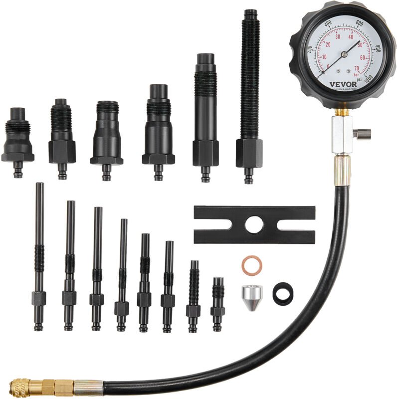 Mophorn - vevor Kompressionsmesser Kompressionstester Kompressionsprüfer Testgerät Kompressionsmessgerät mit einem 80-mm...