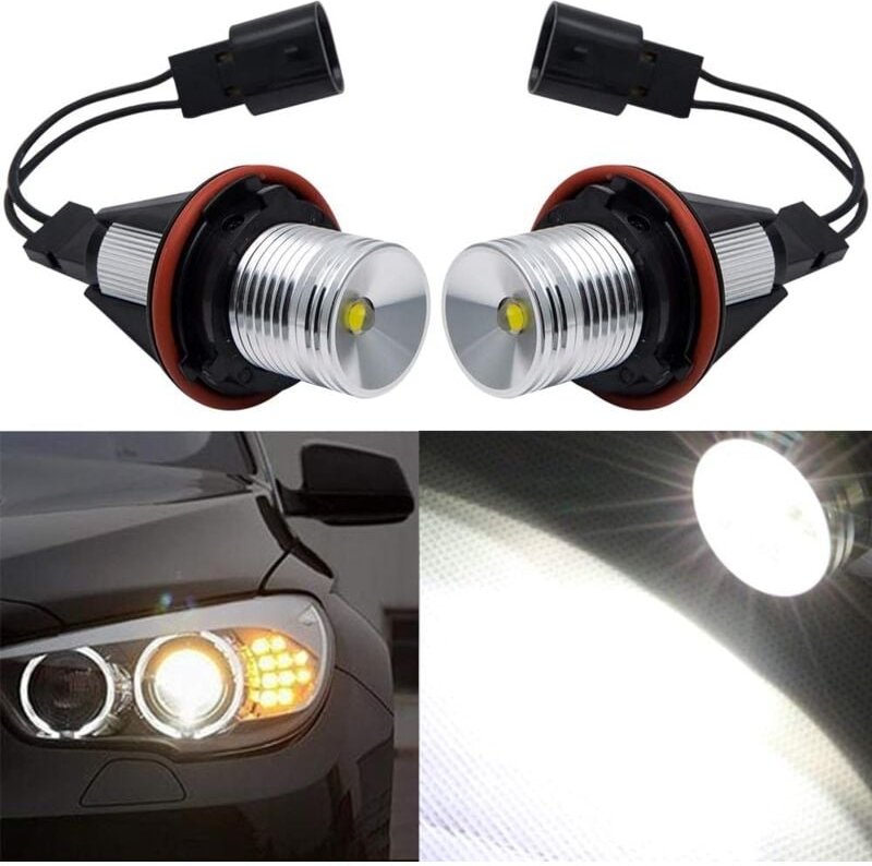 Qiedie - Angel Eyes Halo LED-Lampe für E39 E53 E63 E64 5W, 12V