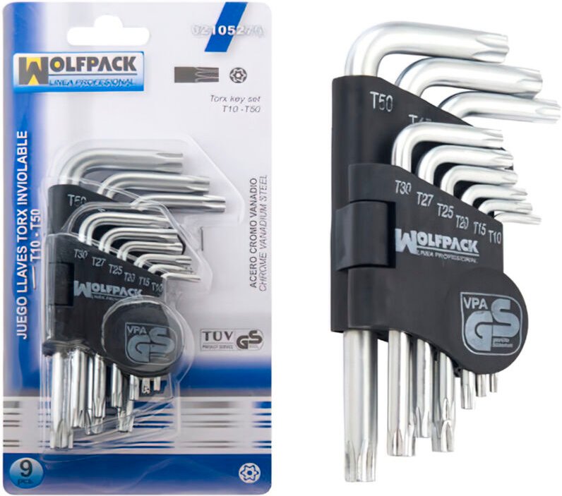 Juego Llaves Torx 'l' 9 Piezas Inviolable