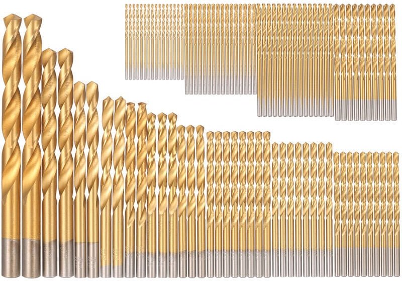 Set mit 99 Spiralbohrern in einem titanbeschichteten Kunststoffkoffer