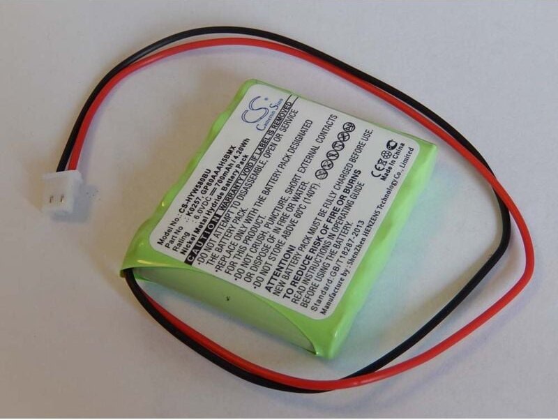 vhbw 1x Akku kompatibel mit Honeywell 5800RP Wireless, 5800 RP Wireless Repeater Router Modem Hotspots (700 mAh, 6 V, Ni...