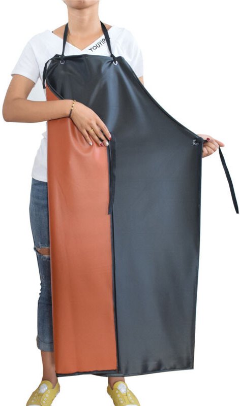 Dünne, leichte, wasserdichte PVC-Arbeitsschürze, Gartenschürze, neutrale Schürze für Schlachthöfe, öl- und wasserdichte ...