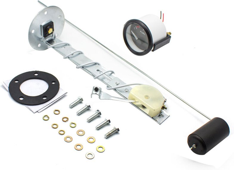 Tlily - Automatische Tankanzeige 0-90 Ohm 12V/24V Öltank 52mm Universal Auto Marine