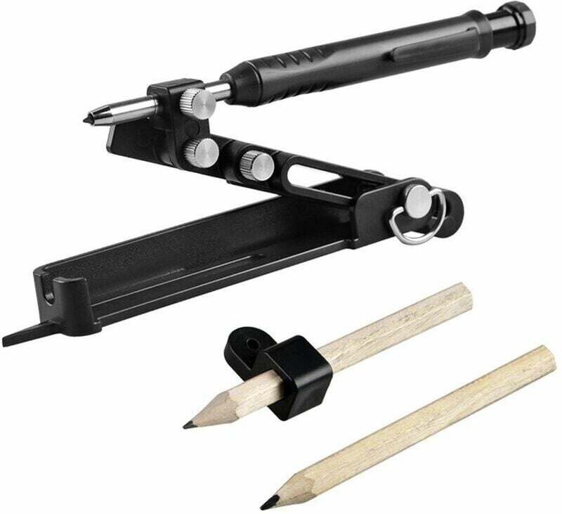 Multifunktionale Konturenlehre für präzise Holzbearbeitung, tragbar, Heimwerkerbedarf, praktisch, verstellbar, für unreg...