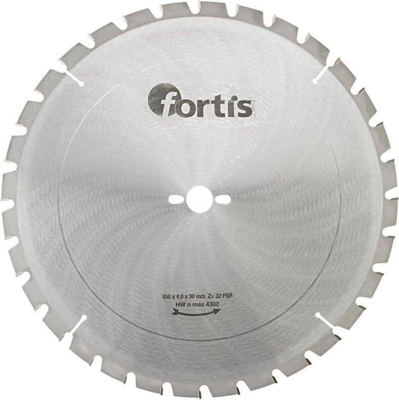 Fortis HW-Kreissägeblatt 450 x 4,0 x 30 mm Z32LF-Bau