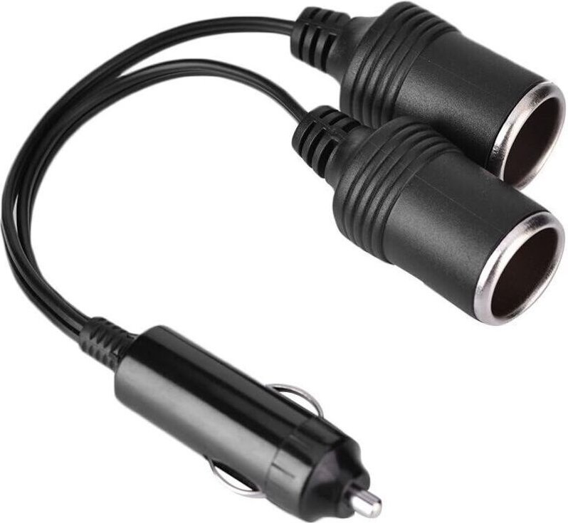 Doppelter Kfz-Zigarettenanzünder, 12-Volt-Kfz-Ladegerät mit 2-Wege-Stecker (männlich auf weiblich) und Zigarettenanzünde...