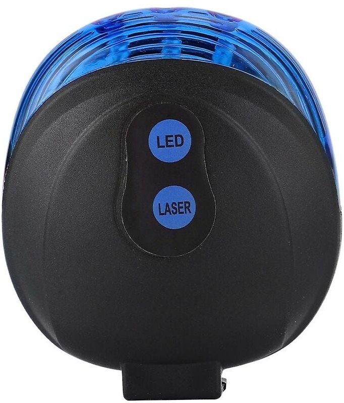 Woosien - Fahrrad-Rücklicht, Radfahren, rote Lichter, wasserdichtes Fahrrad-Warnlicht mit 2 Fahrrad-Rücklichtern, Blau