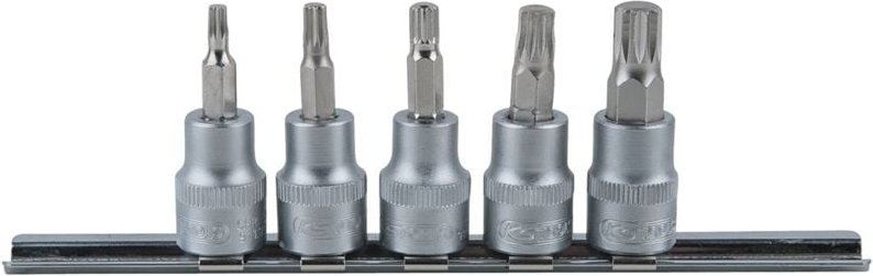 KS Tools 3/8 Bit-Stecknuss-Satz XZN, 5-tlg, M4-M10