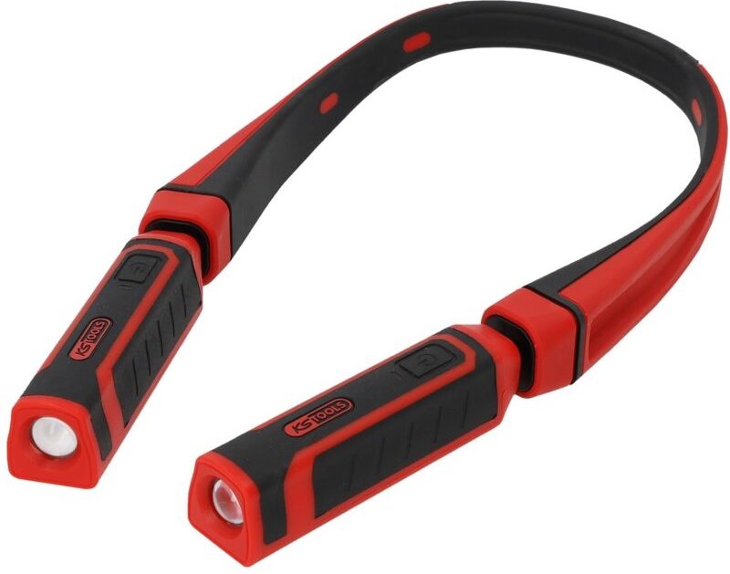 KS Tools eQi UltimateBEAM 2in1 Nackenleuchte mit zwei abnehmbaren Arbeitsleuchten je 180 Lumen
