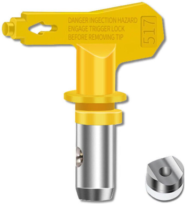 Airlessdüse Hochdruck- und hitzebeständige Airlesspistolendüse, 6er-Set Airlessdüsendichtungen, kompatibel mit Graco Tit...