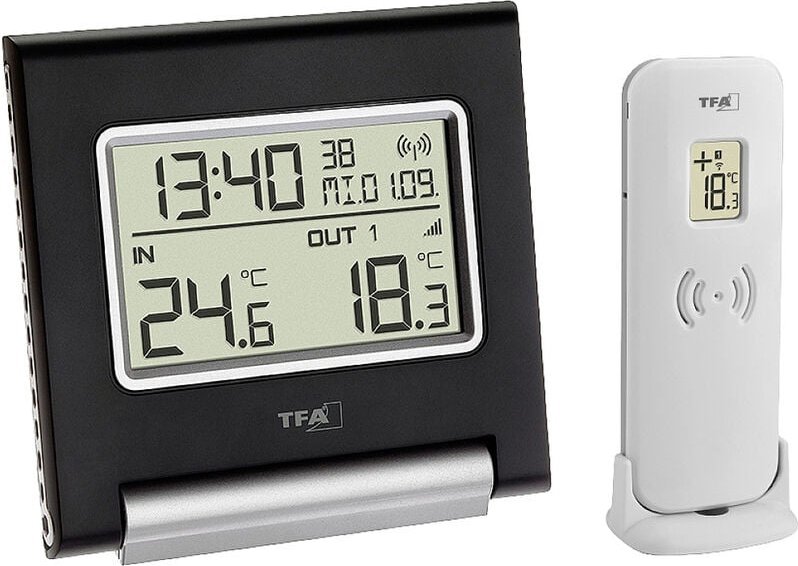 Le Sanitaire - tfa Dostmann spot Funk-Thermometer digital Schwarz 30.3030.01