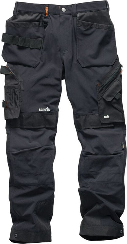 Arbeitshose mit Holstertaschen „Pro Flex Plus“, schwarz Größe 22 kurz