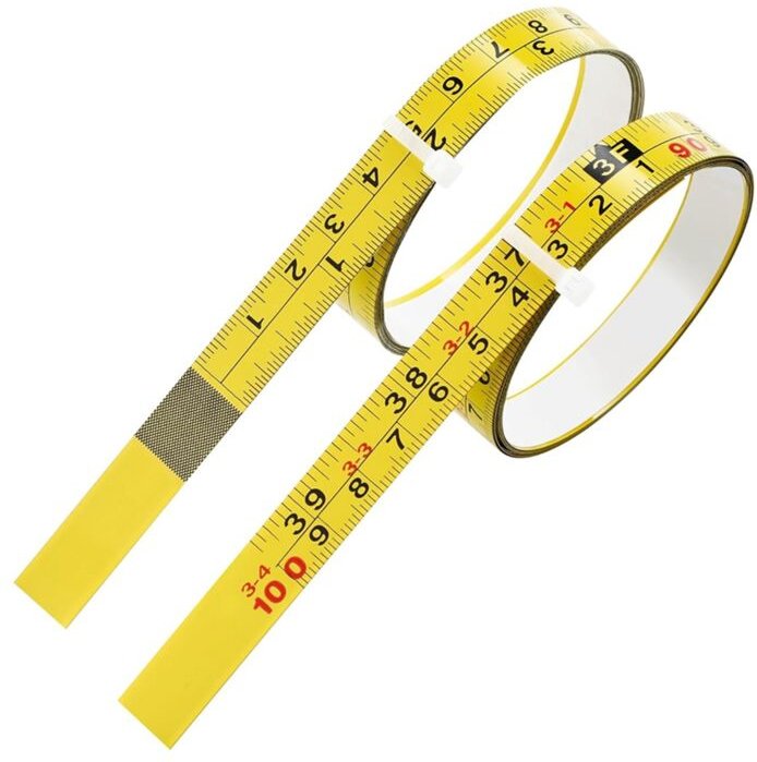 Packungen selbstklebendes Maßband aus Stahl, Ablesung von rechts nach links, 100 cm oder 39 Zoll, imperiales und metrisc...