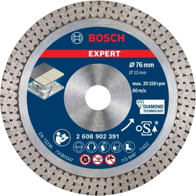 Bosch - expert Hard Ceramic 76 mm Diamant-Trennscheibe 76 x 1,5 x 10 mm - 2608902391