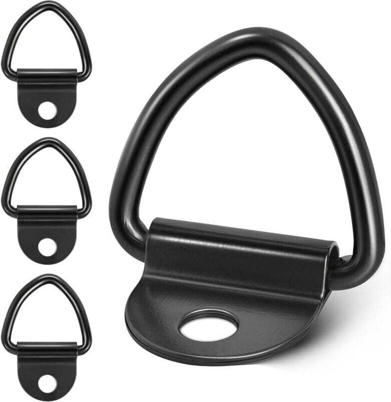 4-teiliges Zurrhaken-Set, V-Ring-Zurrgurte, Zugringverschlüsse aus Edelstahl für Kajaks, Boote, Kanus, Anhänger, Pickups...