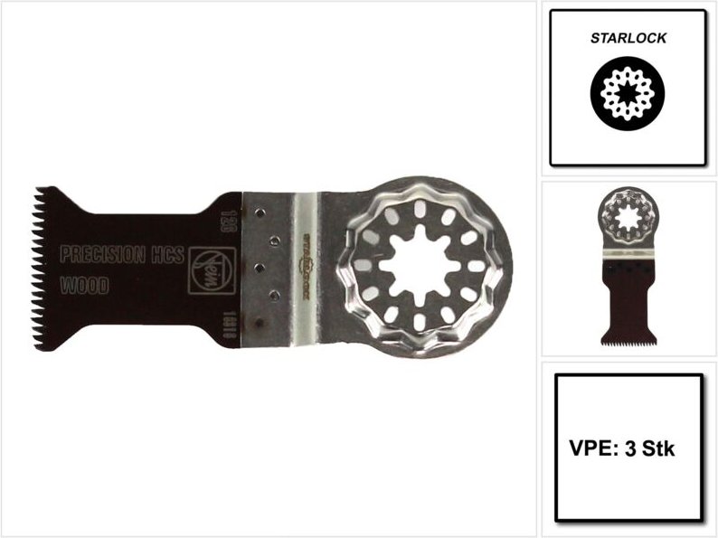Sägeblatt sl E-Cut Precision 50x35 3er Pack 63502126220 - Fein