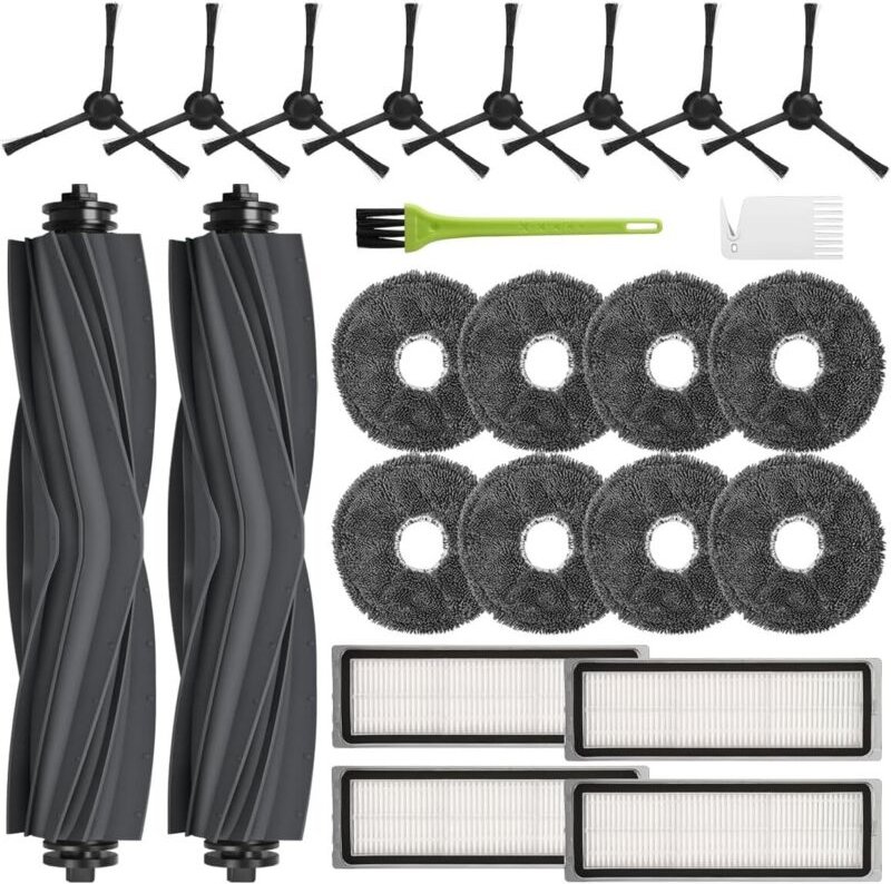 Zubehör für Dreame L10s Pro L10s Pro Gen2 L10s Plus L10 Prime, Ersatzteile mit 2 Hauptbürsten, 8 Wischpads, 4 Filtern, 8...